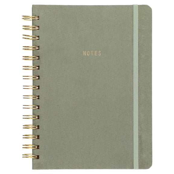 Pen+Gear Spiral Journal, 6” x 8.25”, Ruled, 192 Pages, Sage Green