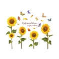 thumbnail image 1 of 2 Unids Pintado A Mano Mariposa Girasol Jardín De Infantes Fondo Decoración Etiqueta De La Pared - Amarillo JM, 1 of 5