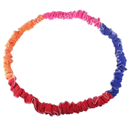 

BESTONZON Outdoor Kids Rainbow Rope North South East West Running Pull Ring Elastic Rainbow Rope for Team Sports School(Random Color)