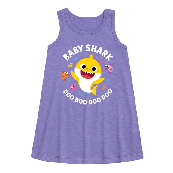 Baby Shark Doo Doo Doo Doo - Toddler and Youth Girls A-line Dress