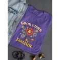 thumbnail image 3 of Fantastic Good Vibes Shaped T-Shirt Women -Image by Shutterstock, Female Medium, 3 of 4