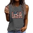 thumbnail image 2 of Mifsaly 4Th of July Shirts Women Tank Tops Cotton Usa Flag Graphic Patriotic Sleeveless Top Loose Fit Soft Breathable Versatile Summer Shirts L, 2 of 4