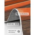 thumbnail image 3 of Coastal Style Area Rug for Bedroom 4x6 Ft Vintage Orange Brown Stripes Wood Grain Super Soft fuzzy Throw Rug Non-Slip Fluffy Plush Indoor Floor Carpet for Living Room Nursery Home Decor, 3 of 8