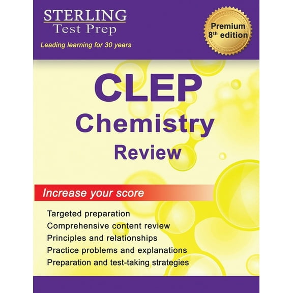 Sterling Test Prep CLEP Chemistry Review: Complete Subject Review, (Paperback)