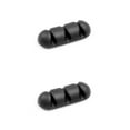 thumbnail image 3 of Moyic Clips para cables, organizador de cables portátil, soporte para cables adhesivo resistente al desgaste, gestión de cables de amarre tipo 13 3 Agujeros 2piezas, 3 of 6