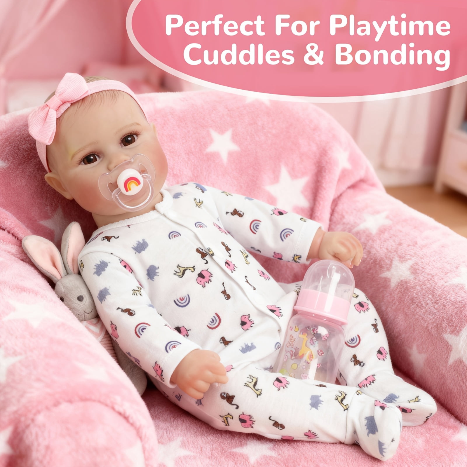 CHAREX Realistic Sleeping Newborn Baby Doll, 22 in