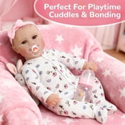 20 Inch Reborn Baby Doll, Realistic Sleeping Baby Doll, Soft Cloth Body With Accessories, Lifelike Baby Doll Toy Gift For Kids Age 3+