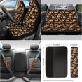 thumbnail image 2 of Jeiento Mushroom Car Seat Covers Full Set with Steering Wheel Cover Seat Belt Strap Pad Daisy Rearview Mirror Cover Gear Shift Knob Covers Cup Holders Keychains Interior Auto Accessory, 2 of 6