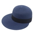 thumbnail image 4 of ZHENHONG Visor Hats for Women Baseball Caps For Women Sun Visor Hat Summer Travel Casual Boater Hat Outdoor Foldable Navy One Size Baseball Caps, 4 of 4