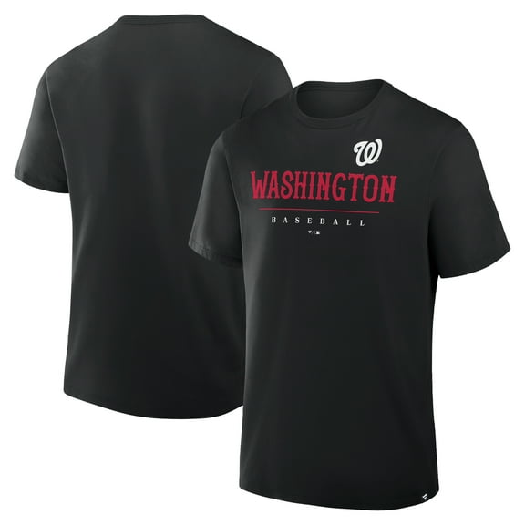 Men's Fanatics Black Washington Nationals Color Pop Legacy Clubhouse T-Shirt