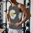 thumbnail image 5 of Fuzoiu Keep Life Simple Daisy Flower Print Men's Workout Tank Tops,Sleeveless Gym Shirt Quick Dry,Fitness Bodybuilding T-Shirt,Muscle Athletic Workout Tee-XX-Large, 5 of 7