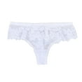 thumbnail image 2 of HUPOM Womens Thongs Underwear Underwear High Waist Leisure Tie Seamless Waistband White XL, 2 of 9