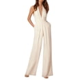 thumbnail image 3 of TSADFHJI Black Skirt Mini Tight Solid Color Jumpsuit Straight Pants Simple and Exquisite Design Xl White, 3 of 3