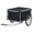 Black and Gray, variant on vidaXL Adult Two-Wheels Cargo Trailer Steel and Polyester Bicycle Cart Black and Yellow