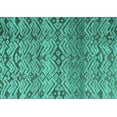 thumbnail image 1 of Ahgly Company Machine Washable Indoor Rectangle Abstract Turquoise Blue Modern Area Rugs, 6' x 9', 1 of 4