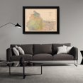 thumbnail image 3 of Black 24x18 Black Modern Wood Framed Wall Art Titled - Northwest India - Black 1867, 3 of 6