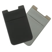 2 Pcs Cellphone Back Wallet Bag Credit Purses Mobile Phones Accessories Pocket Imitation Microfiber
