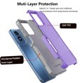 thumbnail image 3 of For Moto G Play 4G 2024 Case ,Sturdy Phone Case for Moto G Play 4G 6.5 inch ,Tiflook Shockproof Protection Heavy Duty Armor Hard Plastic & Rubber Rugged Bumper 2-in-1 Case Cover ( Purple ), 3 of 6
