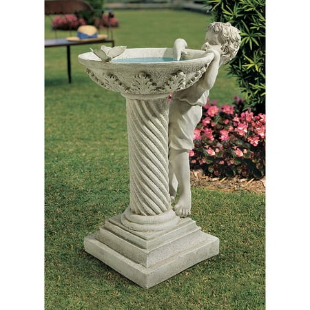 Summer's Splash Sculptural Birdbath