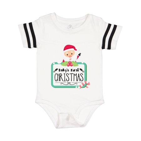

Inktastic Baby s First Christmas Gift Baby Boy or Baby Girl Bodysuit