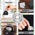 thumbnail image 5 of Pocket Hug Token Long Distance Relationship Stainless Steel Double Sided with PU Leather Keychain Keepsake Gift for Women Men Family Boyfriend Valentines Day Christmas Hug 1.2x1.2 Inch DIY, 5 of 7