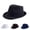 Black, variant on Men Pinstripe Fedora Hat, Retro Style Short Brim Trilby Sun Hat, Lightweight Breathable Striped Dress Hat for Men Women Daily, Party, Outdoor Street Wear