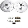 thumbnail image 3 of PowerStop Front Z26 Street Warrior Carbon-Fiber Ceramic Brake Pad and Drilled and Slotted Rotor Kit Fits: SUBARU Select Models K3038-26, 3 of 9