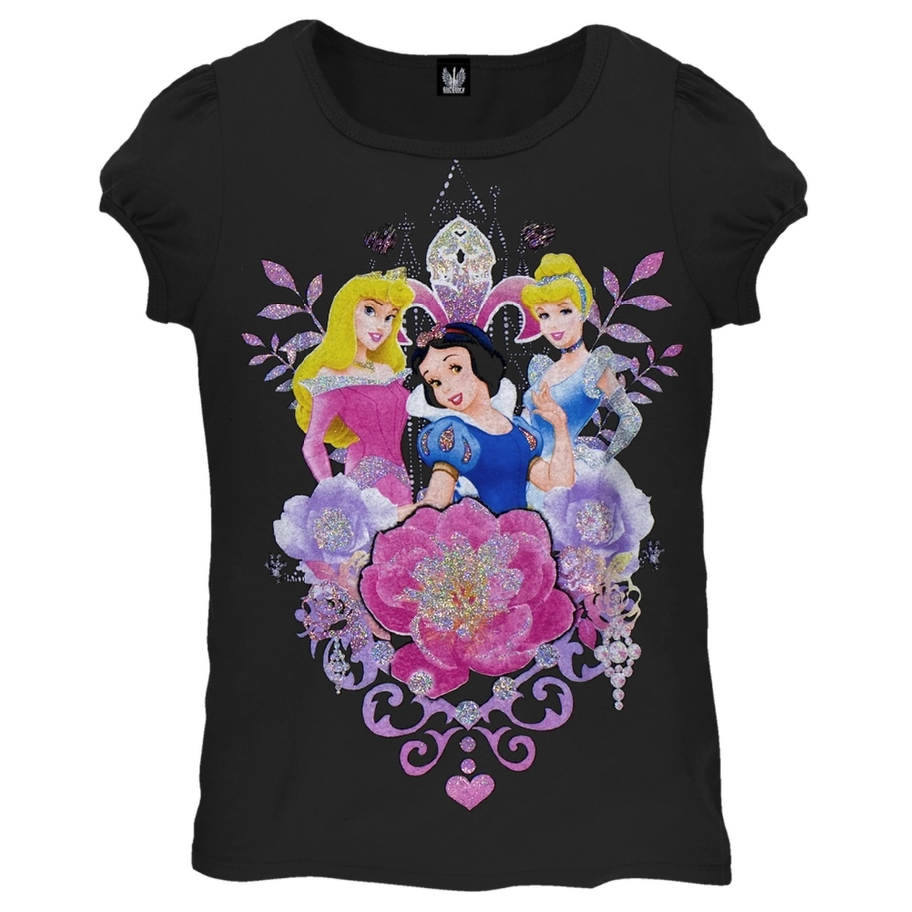 Disney Princess Disney Princesses Floral Trio Girls T
