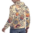 thumbnail image 6 of Haiem Floral With Birds And Fantasy Flowers Patterned Men's Hoodie with Kangaroo Pocket - Ideal Pullover Sweatshirt for Daily Wear, Travel, and Home-Small, 6 of 7