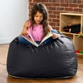 thumbnail image 3 of Jaxx Gumdrop Jr. Kids Bean Bag for Early Childhood & Educational Environments, Premium Vinyl - Black, 3 of 6