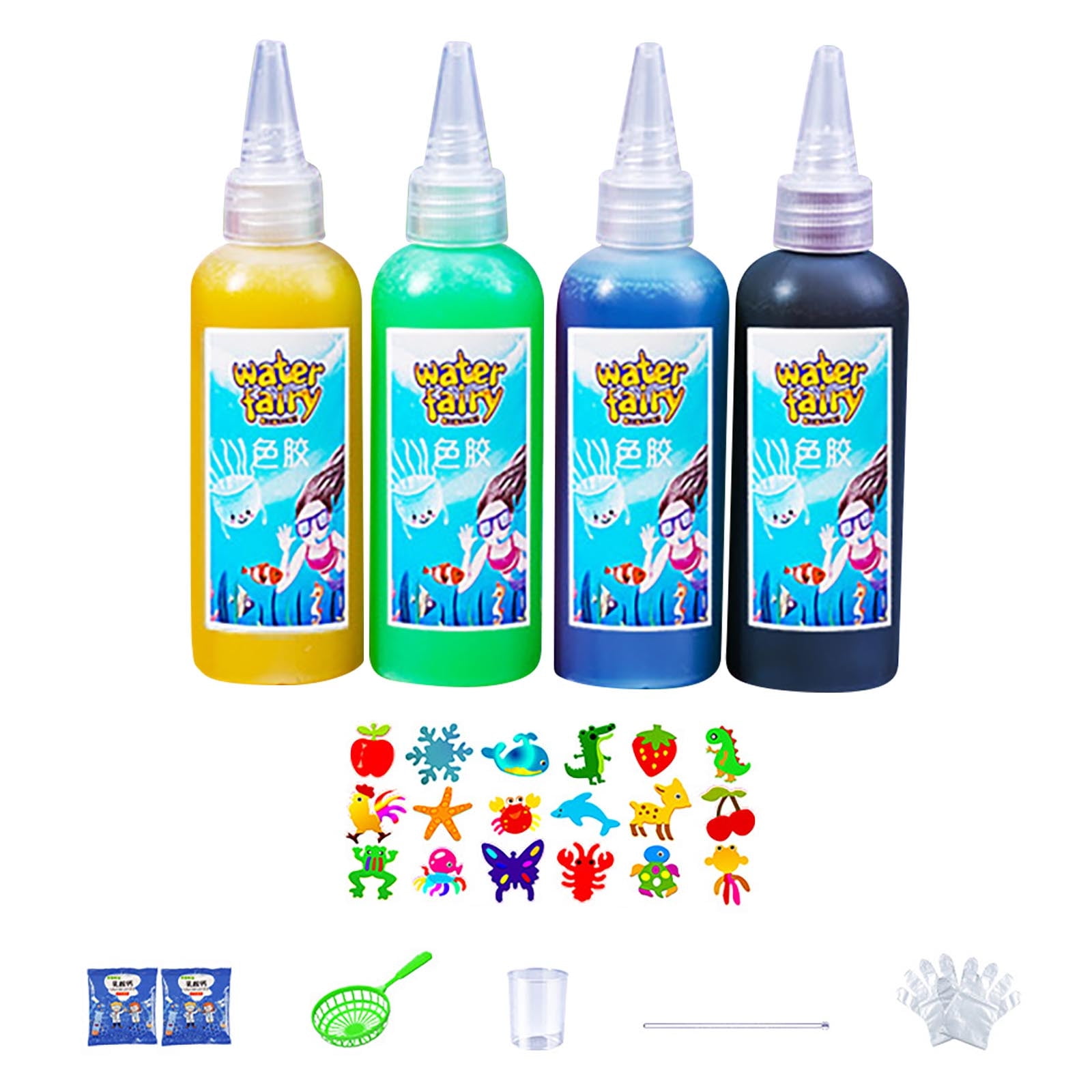 Sahpxhe DIY Toys 3D Water Toy,Aqua Fairy-Toy Set,Water Kit, Water Toy Set for Kids 400ml Christmas Gifts
