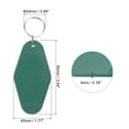 thumbnail image 2 of Unique Bargains Vintage Motel Keychain Blank Hotel Keychains Rhombus Retro Key Tag, Dark Green, 16 Pack, 2 of 7