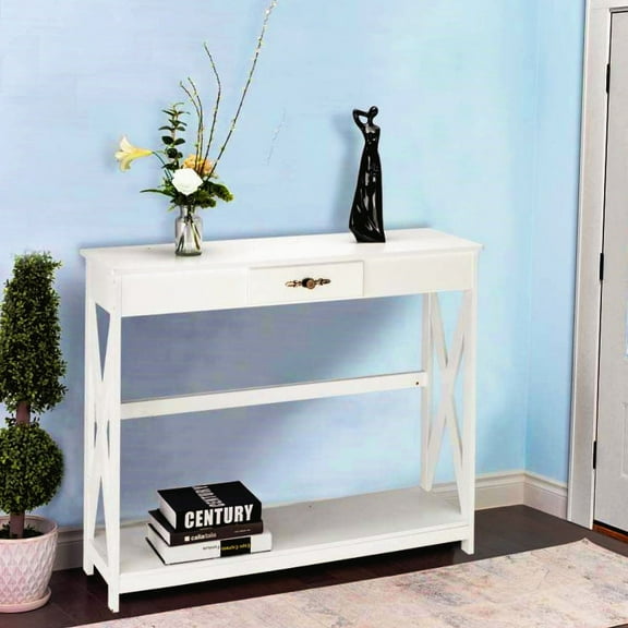 Ktaxon Console Side Table Sofa Table Entryway Table for Living Room Bedroom Entryway, Easy Assembly