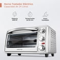 thumbnail image 2 of Horno Eléctrico Tostador 24 Lt De Mesa 1500 W Acero Inox gris 24 L, 2 of 8
