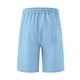 thumbnail image 5 of Hombres Carga Pantalones Cortos con Bolsillos, Color Sólido Casual Gran Bolsillo Botón Cordón Elástico-Cintura Mitad de Carga, 5 of 7