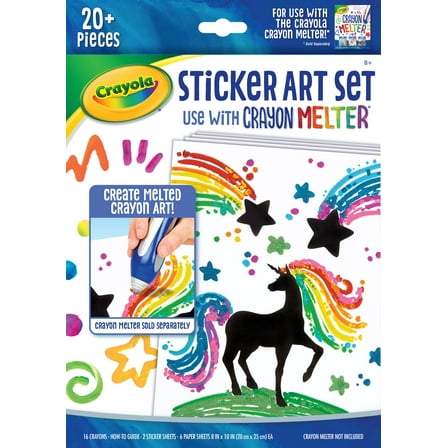 Crayola Crayon Melter Accessory Pack-Sticker Art 20/Pkg