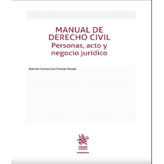Manual de Derecho civil Tirant Lo Blanch 9788411302296