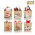 thumbnail image 2 of OurWarm 6pcs Christmas Gift Bags Kraft Paper Box with Handle Birthday Wedding Party Favors Gift Bags Packaging for Guests, 2 of 4