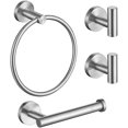 thumbnail image 1 of Bathroom Hardware Set 4-Piece SUS304 Stainless Steel Towel R, 1 of 5