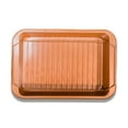 thumbnail image 2 of Roasting Pan with Grid Rack Set Non-Stick Rectangular Dish Cake Bread Baking Mold DIY BBQ Bakeware, 2 of 10