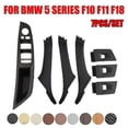 thumbnail image 3 of Cubierta de manija de puerta interior de coche, color beige y negro, de carbono, para BMW Serie 5 F10 F11 F18 2009-2017, volante a la izquierda, s202412246378, 3 of 5