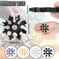 thumbnail image 2 of 2 Pcs 18 In 1 Snowflake Multi-Tool, Snowflake Screwdriver, Portable Stainless Steel Almighty Tool, Multi-Function Snowflake Tool, 2 of 5