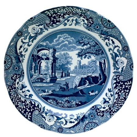 Earthenware Plates - Spode Blue Italian 10-Inch Earthenware Dinner Plate, Spode Blue Italian 10-1/2-inch dinner plate By Royal Worcester