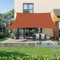 thumbnail image 6 of Jane Stone Sun Shade Sail 8'X10 Curved Edge Outdoor Shade Canopy Sand Breathable 95% UV Block Shade Cloth for Patio Garden Backyard -Rust Red, 6 of 6