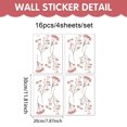 thumbnail image 4 of Adhesivos de pared autoadhesivos de PVC con estampado floral, acuarela, 20 x 30 cm, 4 of 4