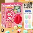 thumbnail image 1 of Twist Egg Machine with 6 Eggs - Plastic and Paper, 20x16.5x8cm, Assorted Colors, 1 of 7