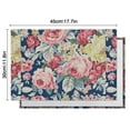 thumbnail image 5 of Pioneer Flower Floral Print Pattern Summer Placemats Table Placemats Set Of 6-Linen Kitchen Washable Placemats Table Mats 12x18 Inch Non-Slip Heat Resistant, 5 of 5