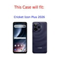 thumbnail image 2 of Phone Case for Cricket Icon Plus 2026, with Screen Protector, by OneToughShield - Victorian White/Teal, 2 of 5