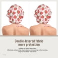 thumbnail image 2 of Pofeuu Strawberry Flower Print Silk Bonnet for Sleeping, Satin Hair Bonnets, Soft Elastic Band Silk Sleep Cap, Hair Wrap, 2 of 6