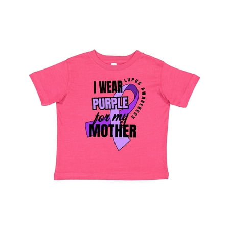 

Inktastic I Wear Purple For My Mother Lupus Awareness Boys or Girls Toddler T-Shirt